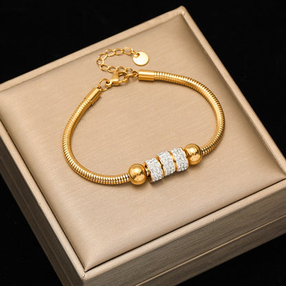EILIECK 316L Aço Inoxidável Torcido Pulseira Bracelete Para Mulheres Tendência Banhado a Ouro 18K Corrente de Pulso Impermeável Joias Presente Festa