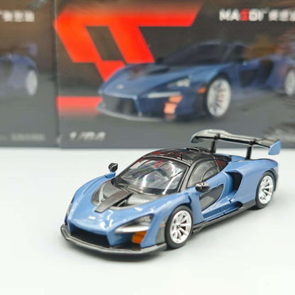Novidade em Estoque Masdi 1:64 Mclaren Senna 1110 Edição Especial Modelo de Carro Estático em Liga Leve Personalizado Brinquedo de Menino Presente Colecionável