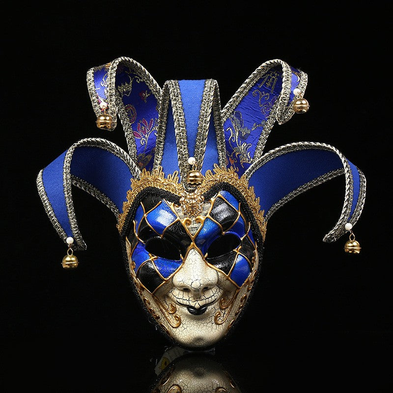Masquerade Mask for Men and Women Venetian Full Face Mask Jester-Mask Venetian Mardi Gras Mask Halloween Party-Decor