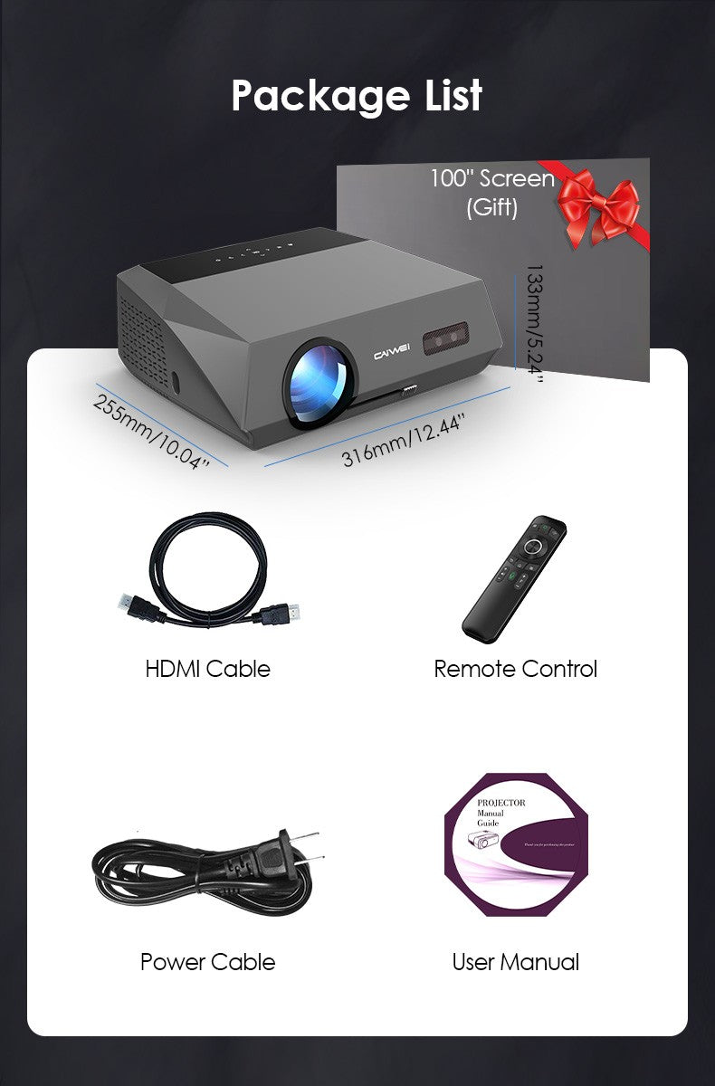 4K Beam Projectors for Movie Auto Focus Correction Smart Android Wifi 1080P Full HD Home Theater Projector Global Version