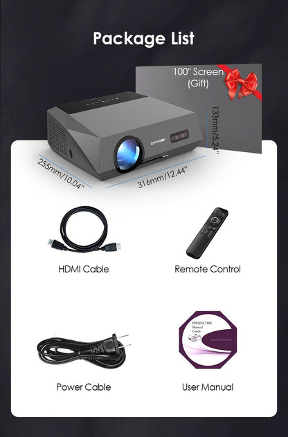 4K Beam Projectors for Movie Auto Focus Correction Smart Android Wifi 1080P Full HD Home Theater Projector Global Version