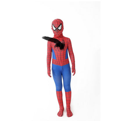 Spider-Gwen Official Adult Zentai Halloween Costume - Hooded Spandex Jumpsuit with Pull On Spandex Mask