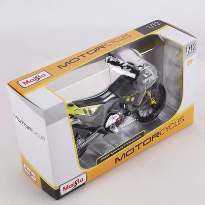 Maisto Escala 1/12 2023 Husqvarna 701 Moto Modelo de Carro de Simulação em Liga Clássicos Presente de Lembrança para Adultos Exposição Estática