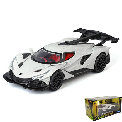 1:32 Apollo IE Miniature Vehicle Mini Alloy Diecast Model Car Metal Sound & Light Collection Hobby Children Toy Car Birthday Boy
