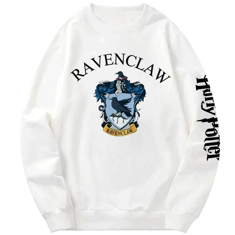Harry Potter Co Branded Top for Students, College Style, Autumn and Winter Coat, Men's and Women's Loose Round Neck Hoodie