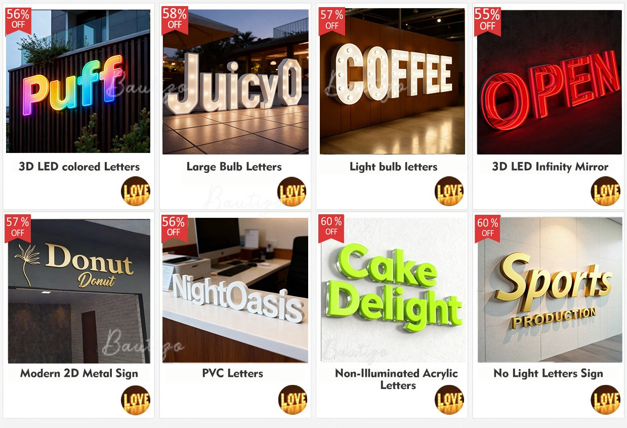 Custom Advertising Led Letters RGB Light Sign Luminous Signage Full Color Acrylic Business Logo Wall Brand