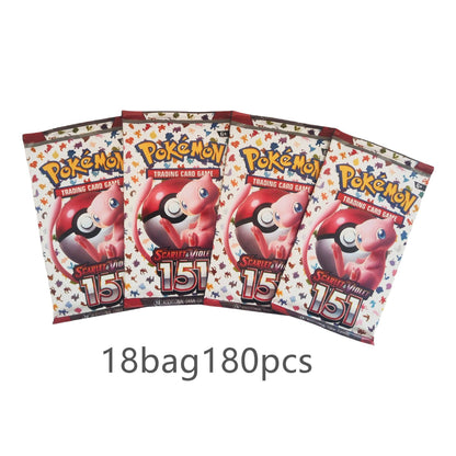 360 Cartas Pokémon Evoluções Prismáticas Escarlate e Violeta 151 Surging Sparks PALDEAN FATES Booster de Batalha Cartão de Transação em Inglês