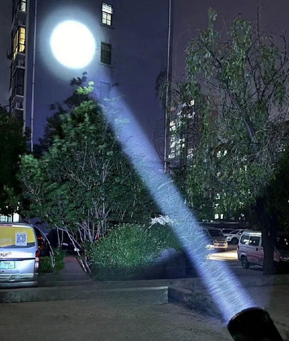 200000LM Most Powerful LED Flashlight Rechargeable High Power Flashlight Long Range Military Tactical Lantern Camp Outdoor Torch