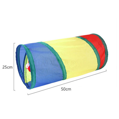 Túnel para Gatos Dobrável Túnel para Gatos Suprimentos para Animais de Estimação Brinquedo de Gato de Passar Túnel de Brincar Barril Perfurado Respirável para Papel de Barulho Interno
