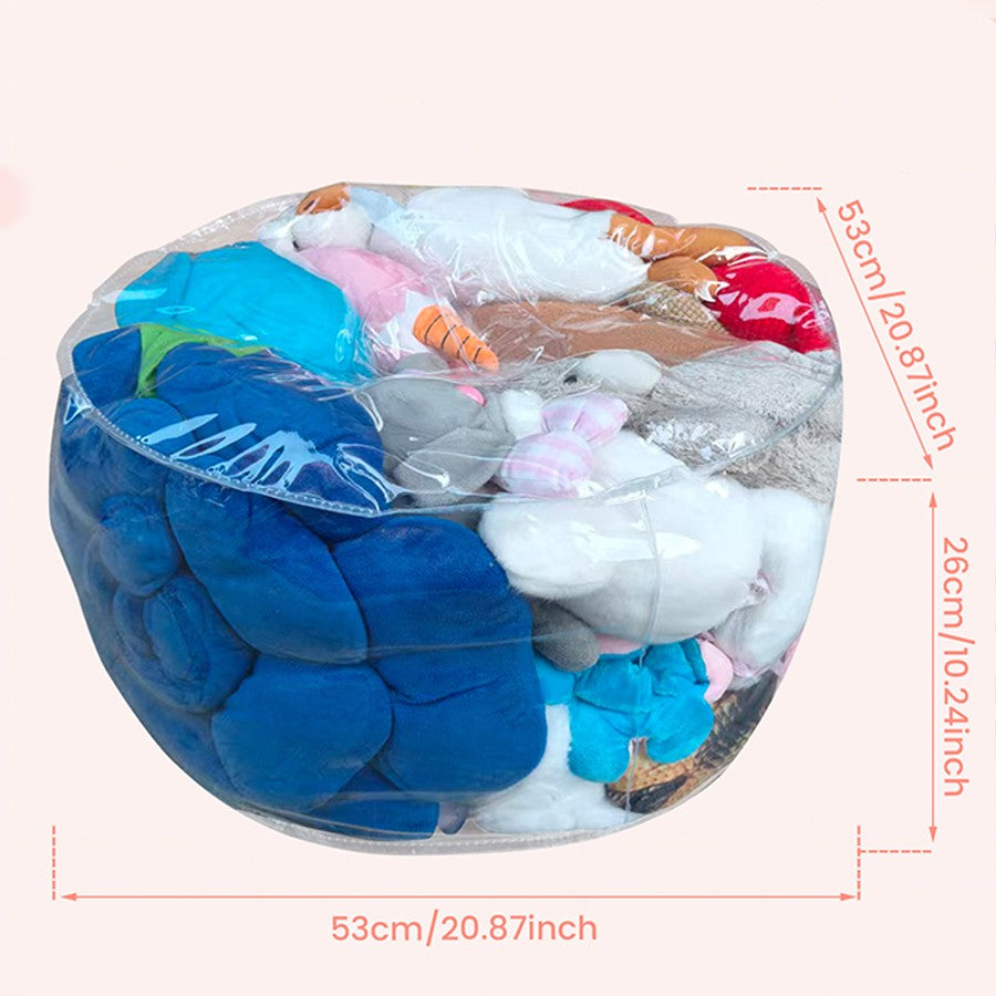 Plush Toy Stuffed Bean Bag Clear Sofas Chair Cover Large Zipper Lazy Seat Storage Child Adult Tatami No Filler Included