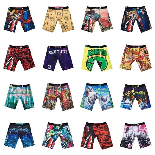 ETHIKA Men Underwear Breathable Sexy Men's Panties Lingerie Underpants Male Man Boxers Fashion Print Mens Boxer Briefs Trunks