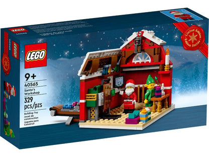LEGO Oficina do Papai Noel Edição Limitada Minifiguras de Elfos Brinquedo Montável Um Transportador de Brinquedos Móvel Presente de Natal Ano Novo 40565