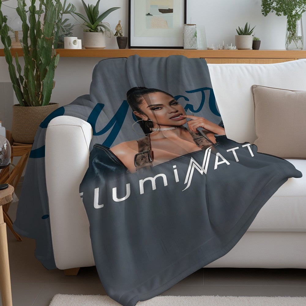 N-Natti Natasha Singer Blanket Warm And Soft Suitable For Bedroom Living Room Sofa Bed Office Travel Camping