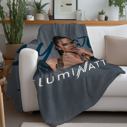 N-Natti Natasha Singer Blanket Warm And Soft Suitable For Bedroom Living Room Sofa Bed Office Travel Camping