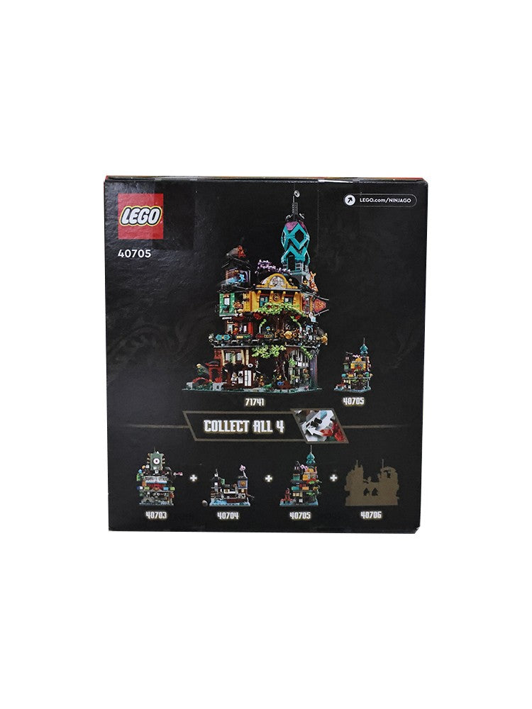 Lego 40705 Micro Ninjago Jardim Cidade Blocos de Construção para Meninos e Meninas Construindo Brinquedos Infantis