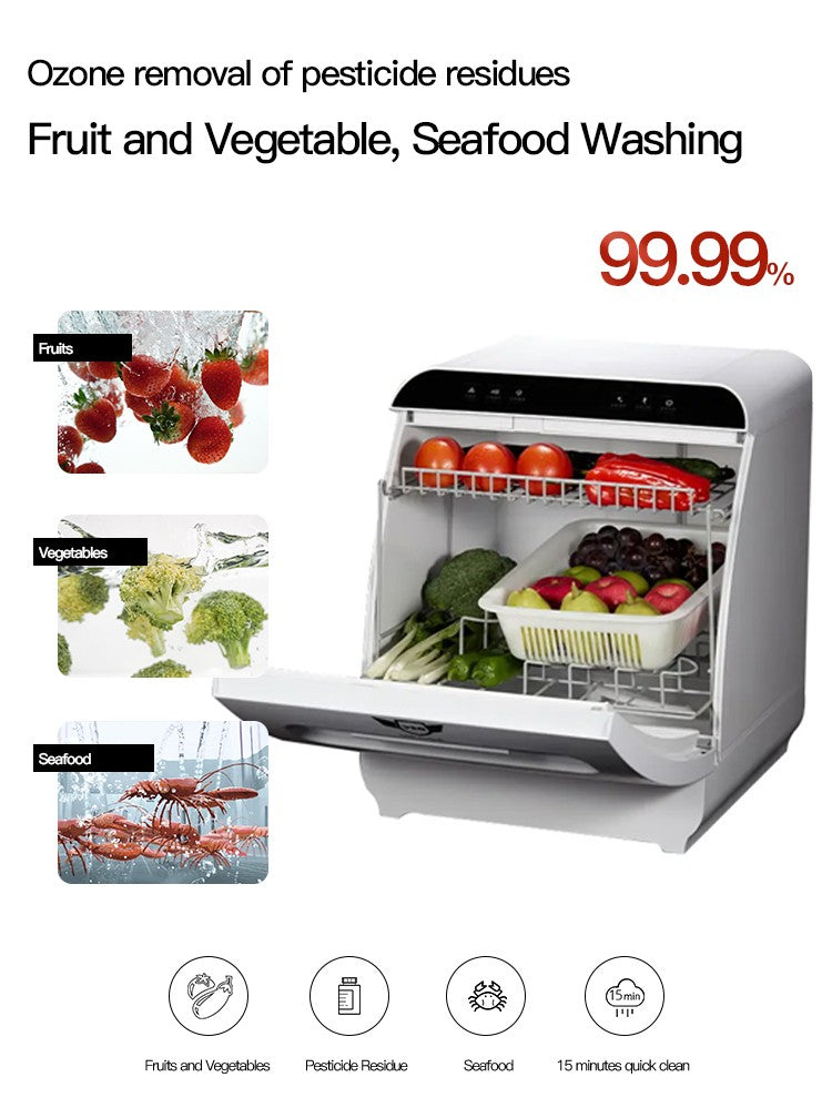New Model 8 Sets Household Automatic Home Dish Washer Portable Smart Dishwasher for Kitchen OEM Q8
