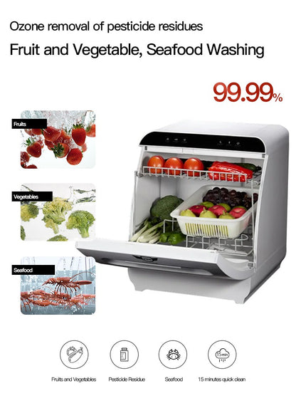 New Model 8 Sets Household Automatic Home Dish Washer Portable Smart Dishwasher for Kitchen OEM Q8