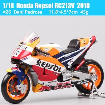 1/18 Maisto KTM RC16 Redbull Ducati GP21 GP22 GP23 GASGAS Honda RC213V Repsol Yamaha YZR-M1GP Moto Modelo de Corrida