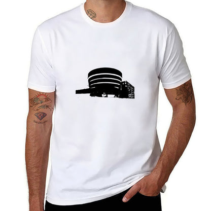 shirts t man t men t quality man shirts T-Shirt Guggenheim luxury brand plain for museum T-Shirt high man shirt