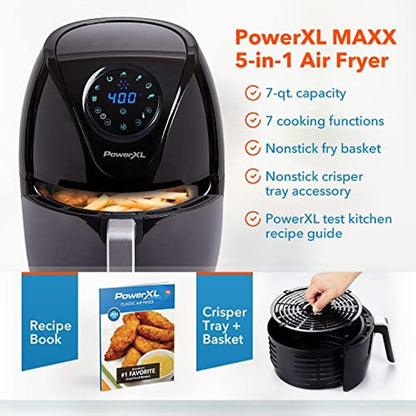 7QT Fritadeira Forno Maxx Classic com Tecnologia de Ar Extra Quente Versatilidade 5 em 1 Tecnologia de Ar Rápido Grande Antiaderente