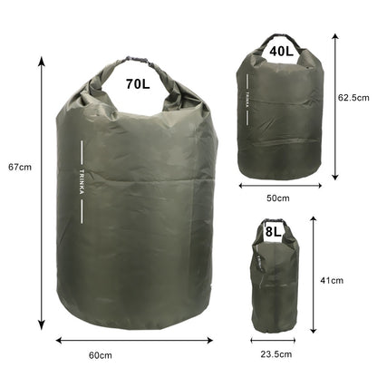 Dry Sack Pouch For Boating Kayaking Canoeing Floating 8L 40L 70L Waterproof Storage Bag Outdoor Traveling Carrying Bags Portable