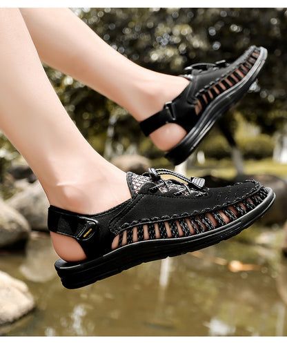 Summer New Sandals Fashion Handmade Weaving Casual Men Sandals Brand Designer Outdoor Walking Men's Shoes Summer Beach Shoes