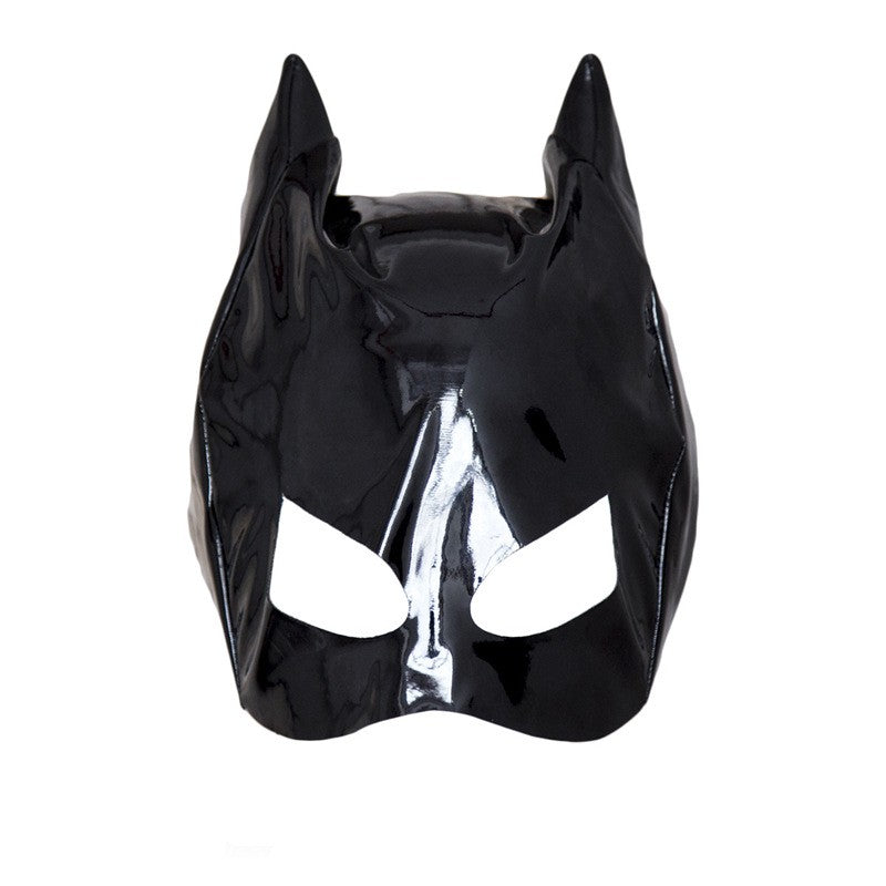 Bat Mask Headgear Latex Cosplay Headgear Halloween Night Dance Party Adult Masquerade Mask Latex Mask for Men Women Anime