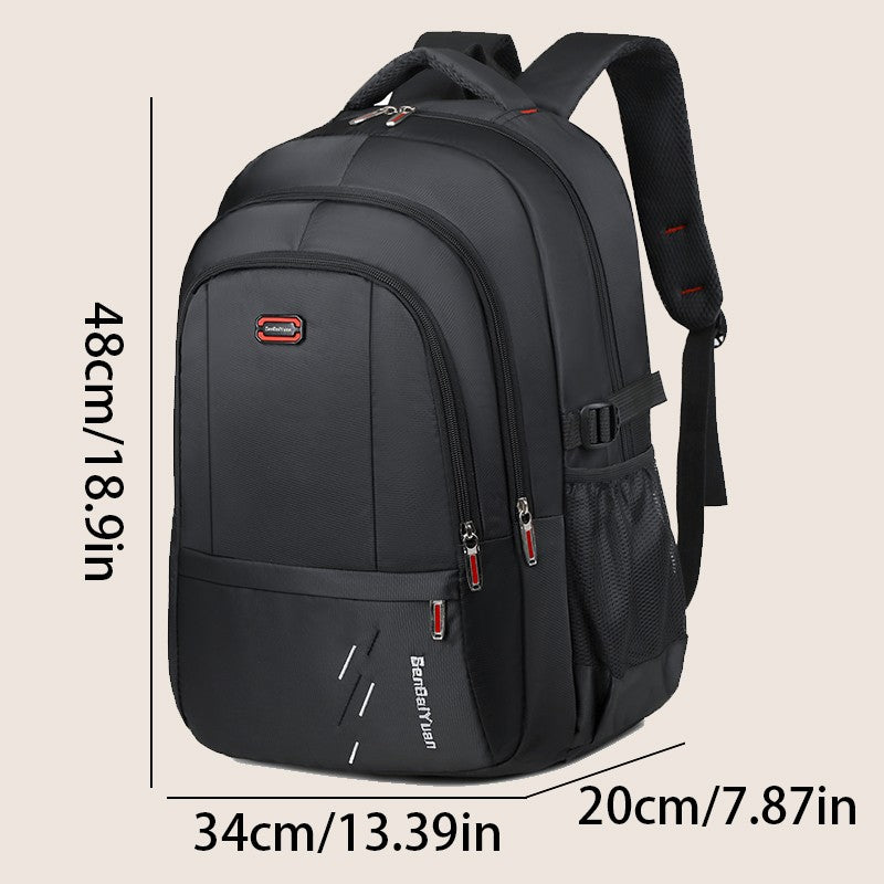 Mochila de Grande Capacidade - Mochila Masculina Espaçosa, Durável e Estilosa, Perfeita para Viagens de Negócios, Lazer e Uso Diário, Su