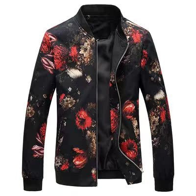 Spring, Autumn and Seasonal Boys' Floral Jacket, Large Size Urban Casual Coat Multi-color Available
