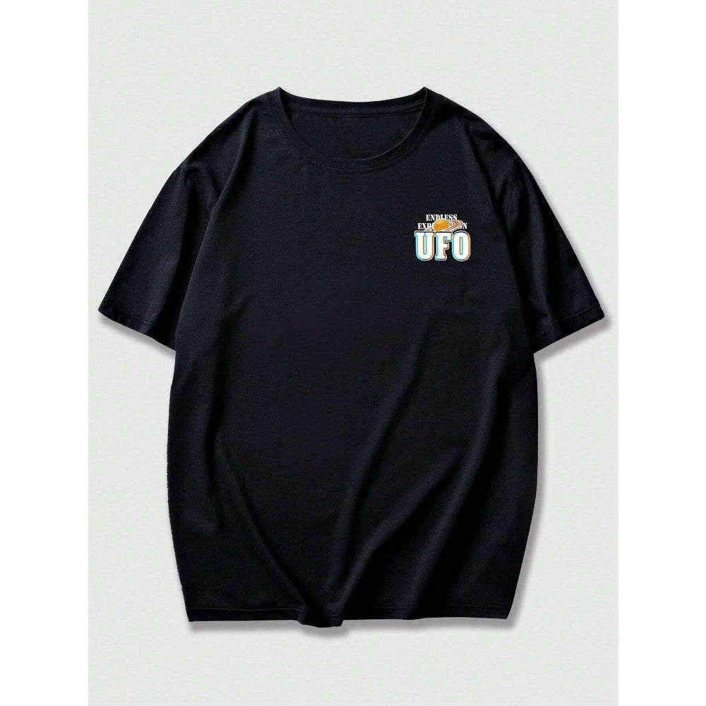 UFO 2024 New Men's T-shirt Luxury Brand Clothes Harajuku Y2k Graphic T Shirts Men Oversized T Shirt Free Shipping Printed