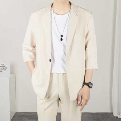 Spring Autumn Men's Suit Jackets Korean Popular Clothes Men Formal Clothes Man Brand Clothing Mens Blazzer Casual Man Sacks Male