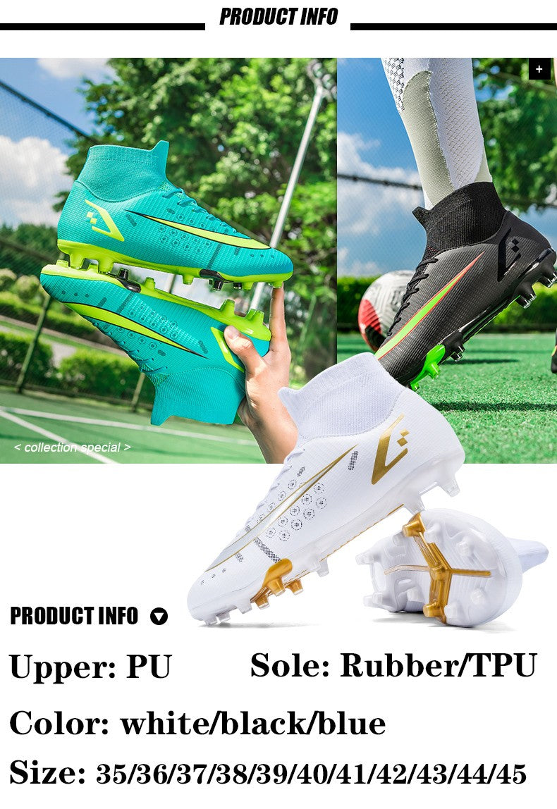 TF/FG Soccer Sneakers Youth Professional Training Football Boots Men Outdoor Lawn Non-Slip Soccer Shoes Hot Sale Soccer Cleats