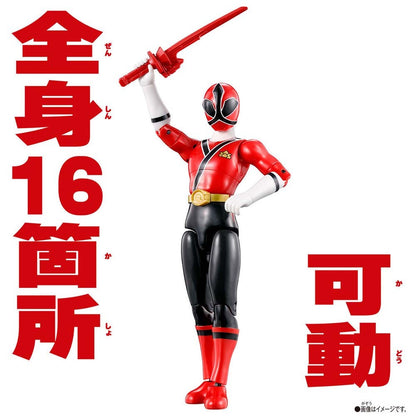 Em estoque, original Bandai Action Hero Super Sentai Power Rangers Coleção Red Rangers Bonecos de Ação Modelo Brinquedo Presente