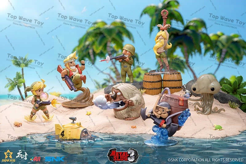 NOVO ESTOQUE TUNSHI Studio METAL SLUG 3 Jogo de Tiro Clássico Japonês Série de Coleção Bonecos Marco Atirador Marciano Brinquedo