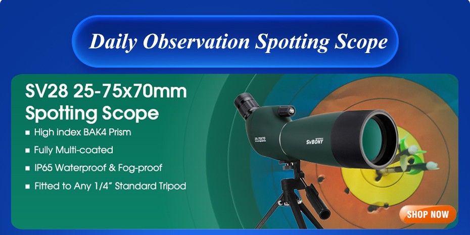 SVBONY 50/60/70/80 Luneta Telescópio Potente com Zoom À Prova D'água Longo Alcance Prisma PORRO para Equipamento de Acampamento de Tiro