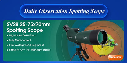 Binóculos SVBONY SA203 12x50 Profissional Potente BAK4 IPX7 À Prova D'água para Observação de Pássaros e Astronomia