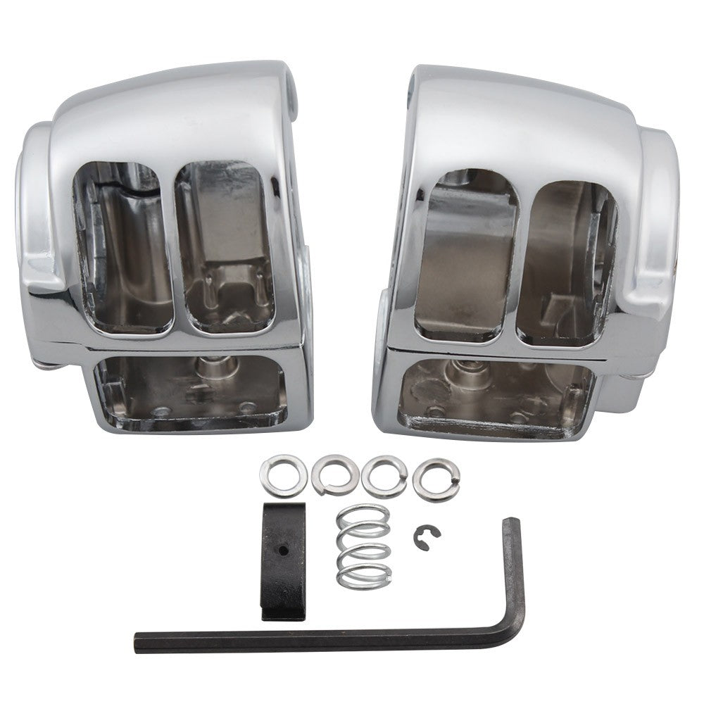 Tampa da Caixa do Interruptor de Controle do Guidão Acessório de Moto Botão do Interruptor para Harley Softail Dyna Sportster 1200 883 Touring