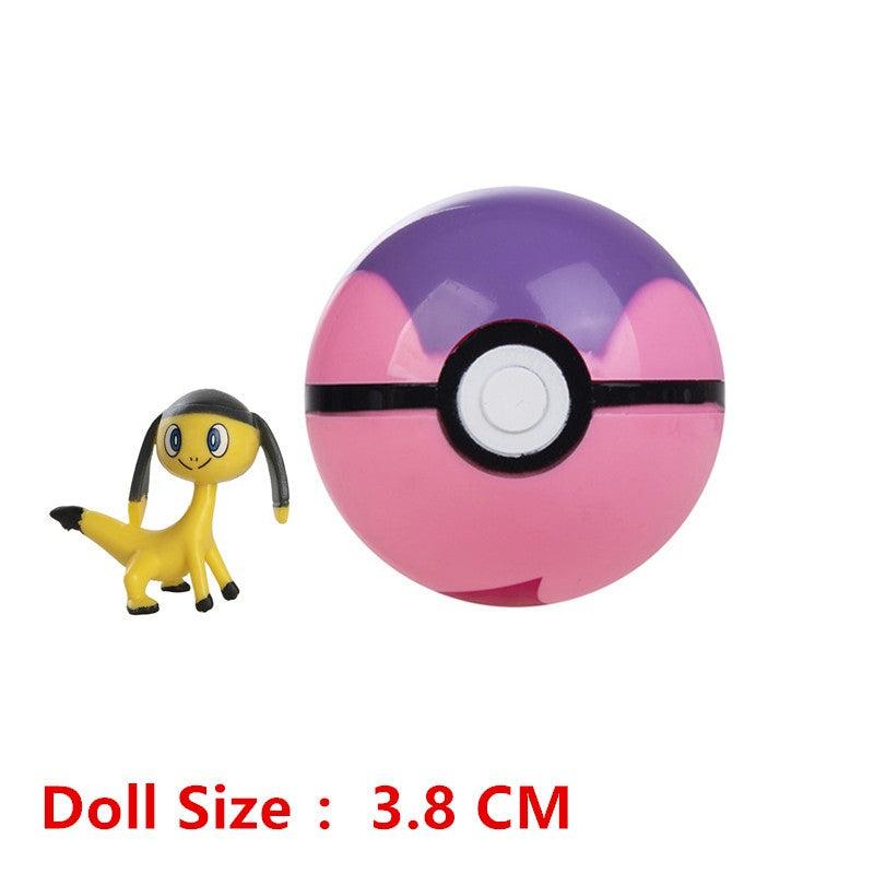 Pokémon Pokeball Com Desenhos Animados Filme Anime Figura Pikachu Charmander Eevee Squirtle Vulpix Qualidade Pet Action Model Brinquedos Presentes