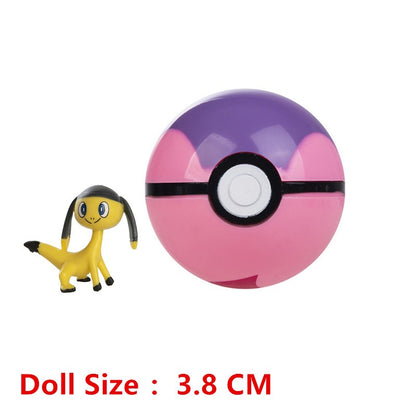 Pokémon Pokeball Com Desenhos Animados Filme Anime Figura Pikachu Charmander Eevee Squirtle Vulpix Qualidade Pet Action Model Brinquedos Presentes