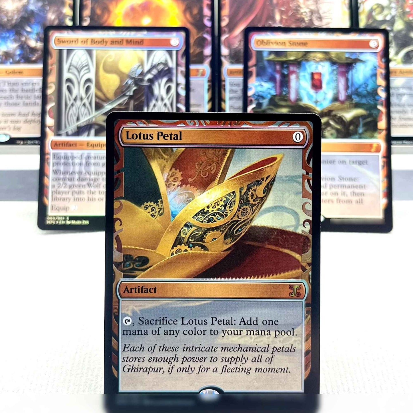 MPS FOIL2-02 TCG Cards for Home Play magical Proxy Sol Ring Lotus Petal a Pedra do Esquecimento Lente Extraplanar Noxious gather