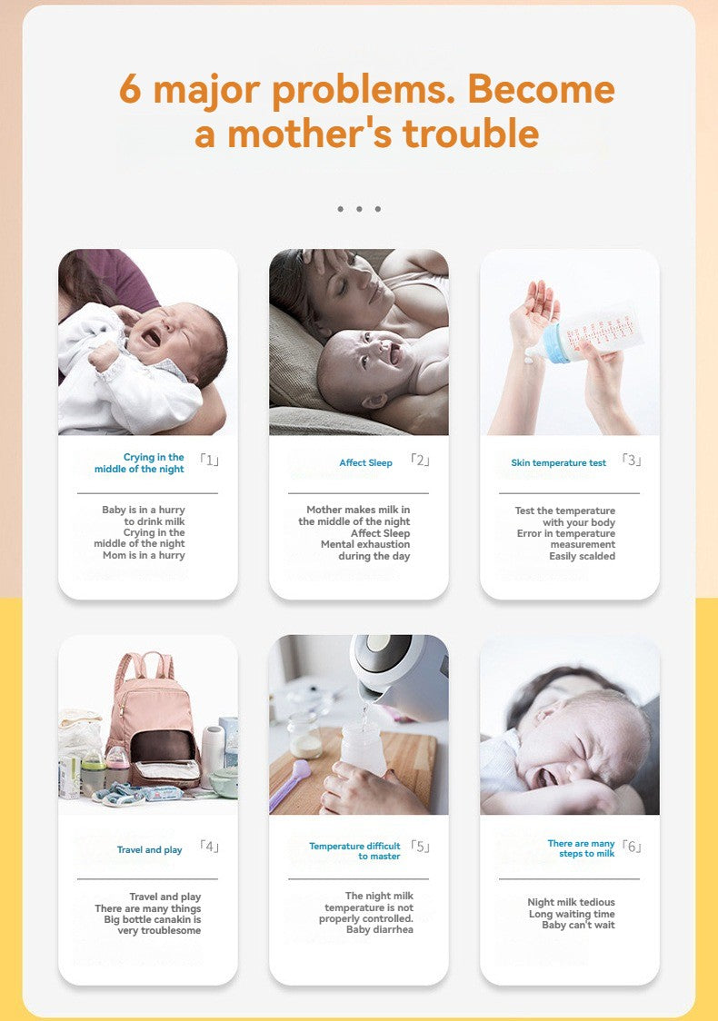 USB Charging Bottle Warmer, Compact Insulated Heating Bag for Diaper Bags, Quick Formula Warming for Outdoor Activities