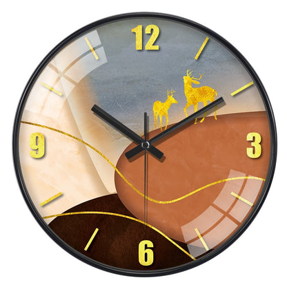 12 Inch luxury silent wall clock simple abstract clock for living room kitchen bedroom Nordic style personalized home decoration