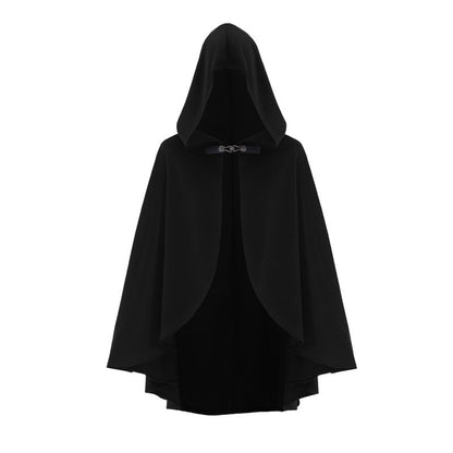 Medieval Retro Hooded Cloak Halloween Grim Reaper Wizard Cosplay Cloak Versatile Costume Accessory Cosplay Costume for Women Men