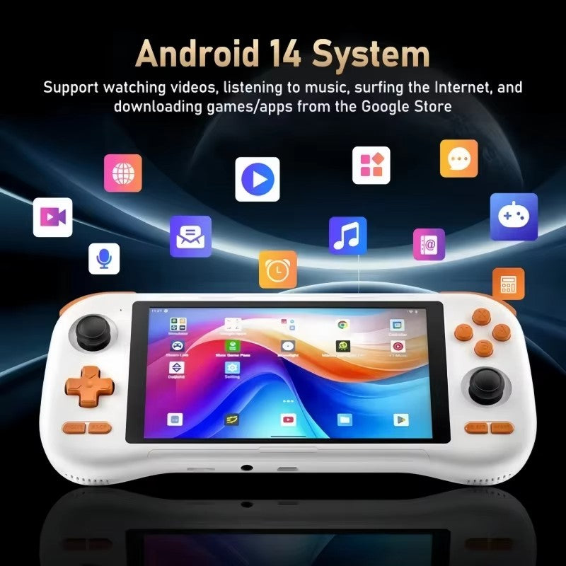 KINHANK K59 Android Handheld Console 6 128GB Memory 5.5-inch HD Screen Enjoy Dual-System Handheld Console Hall Joystick G99 Chip