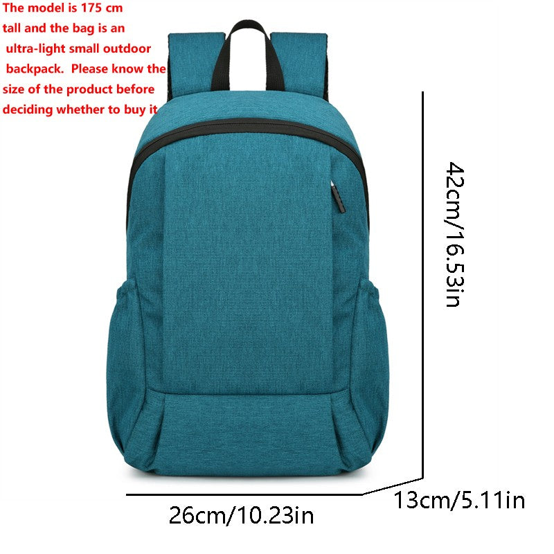 Lightweight solid-color backpacks, outdoor sports backpacks, casual travel bags, student schoolbags