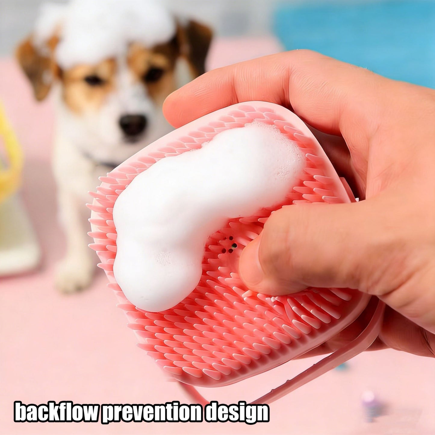 Pet Bath Gloves for Dogs & Cats - Soft Silicone Massage Brush Gloves, Safe Grooming & Bathing Accessories for Puppy Big Dog