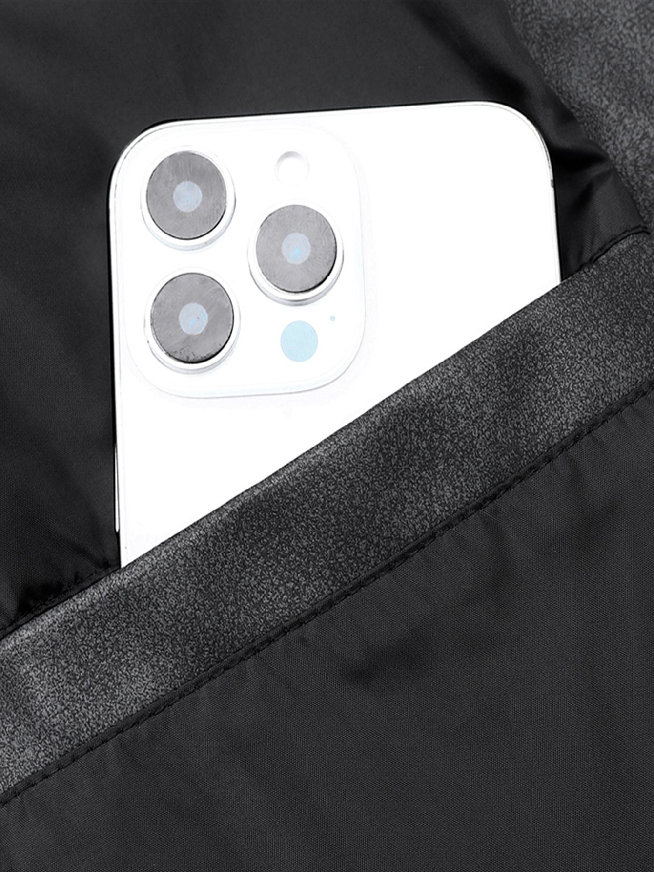 Plus Size Men's Casual Loose Fit Turndown Collar Motorcycle PU Leather Jacket, Suitable For Autumn, Zipper Front