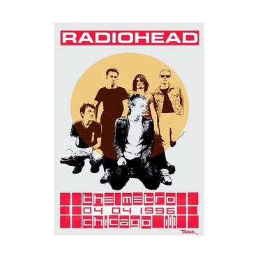 Scandinavian Classic Vintage Wall Art Rock Band Radiohead Music Canvas Paintings Posters & Prints Home Bedroom Living Room Decor