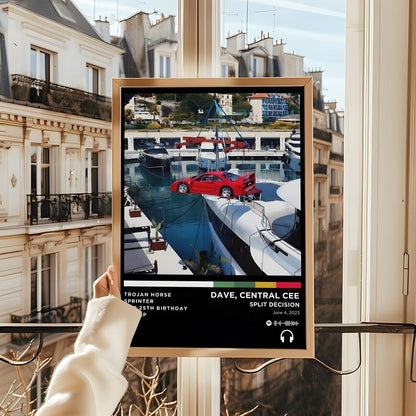 Rap D_Dave Album Painting Calligraphy Linen Canvas Poster Wall Prints for Living Room Bedroom Office Home Decoration