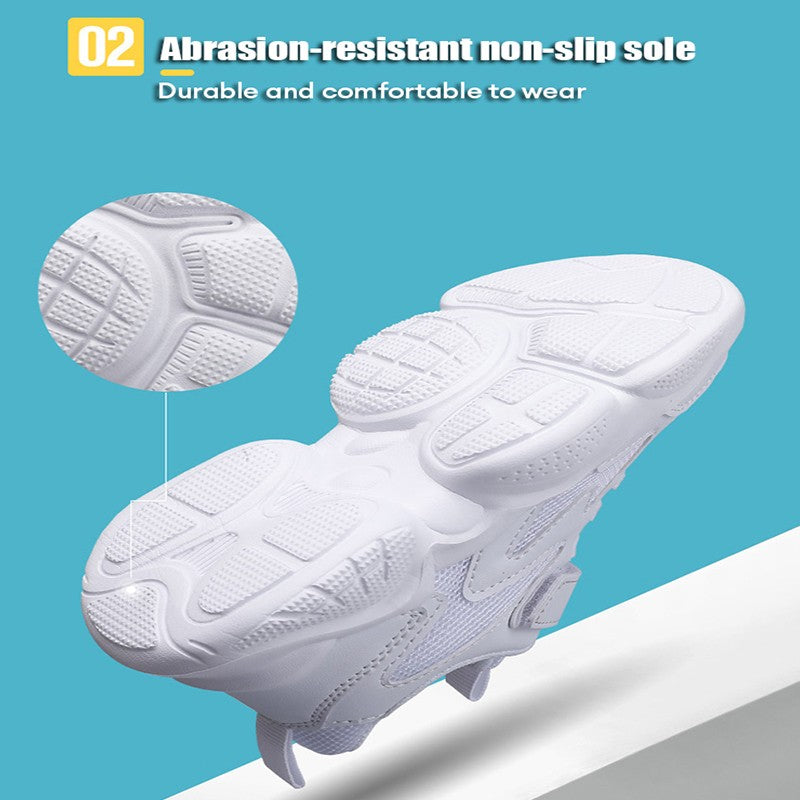 Kids Breathable Mesh Sneakers Lightweight Sport Shoes for Boys Girls Comfortable Running Walking Shoes for Children Outdoor Play